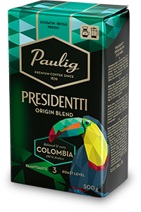 Кофе молотый Paulig Presidentti Colombia kahvi, 500 гр.