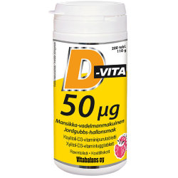 Витамин Д D-Vita 50 mg, 200 таб.