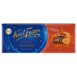 Шоколад Karl Fazer Piparkakku, имбирный пряник, 200 гр.