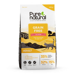 Purenatural Grain Free Adult Salmon, сухой корм с лососем без зерна, для взрослых кошек 