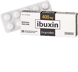 Ibuxin (Ибуксин) 400mg от простуды и гриппа, 20 табл.