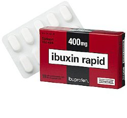 Ibuxin Rapid 400mg, жаропонижающее, обезболевающее средство, 10 табл.