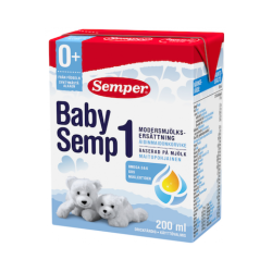 Semper Baby Semp 1, 0+, готовая молочная смесь, 200 мл.
