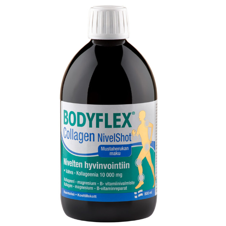 Bodyflex Collagen NivelShot, коллаген, магний, витамины B, 500 мл.