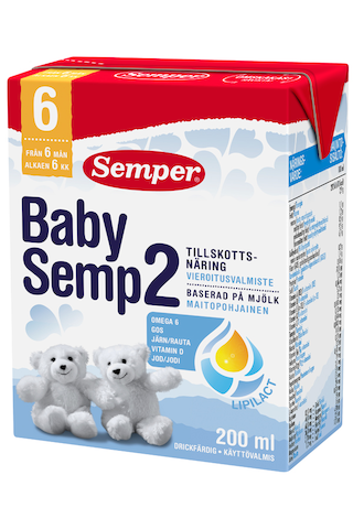 Semper Baby Semp 2, 6+, готовая молочная смесь, 200 мл.