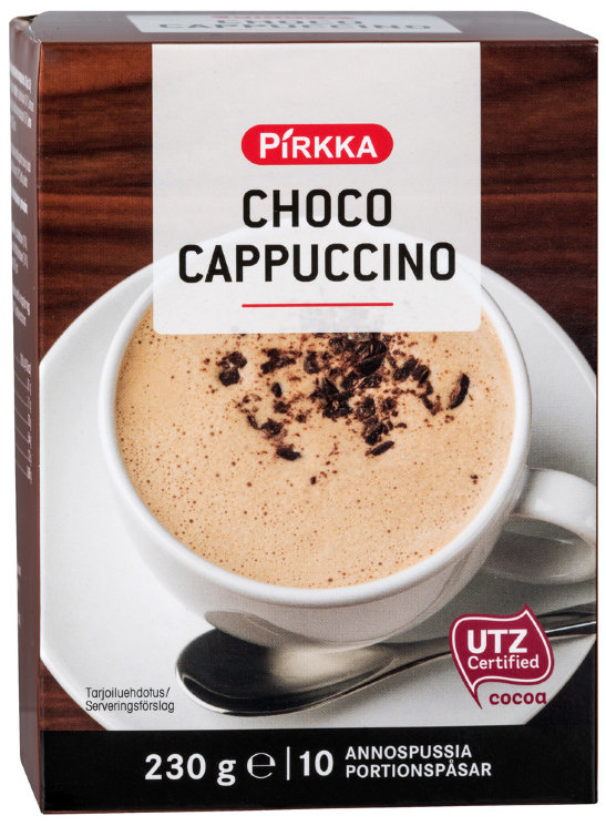 Pirkka Choco Cappuccino, шоколадное каппучино, 230 гр.