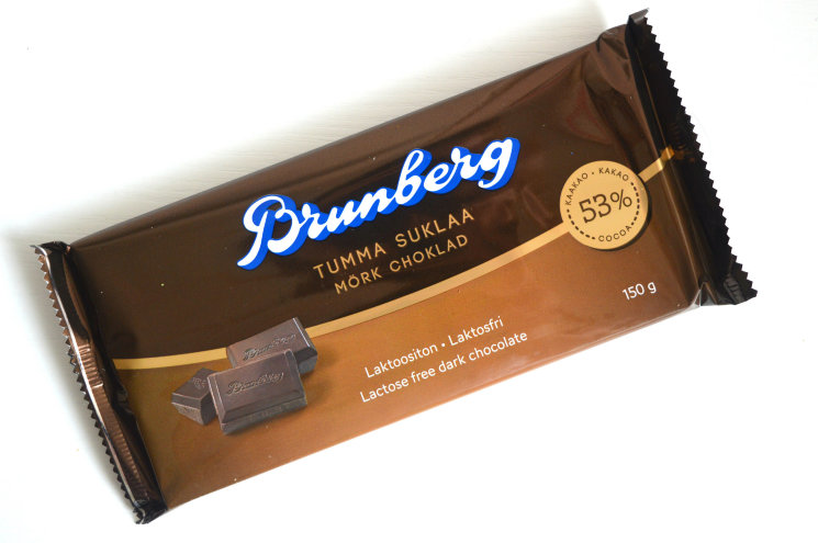 Шоколад темный Brunberg Tumma Suklaa, без лактозы, 150 гр.