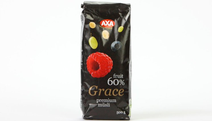 Мюсли AXA Premium Grace, малина и черника, 500 гр.