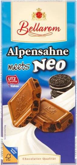Шоколад молочный Bellarom meets NEO, 200 гр.