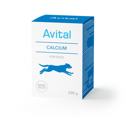 Avital Calcium, Авитал кальций, порошок, для собак, 200 g