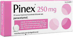 Pinex 250 mg жаропонижающее для детей от 4-х лет, клубника, 20 таб.