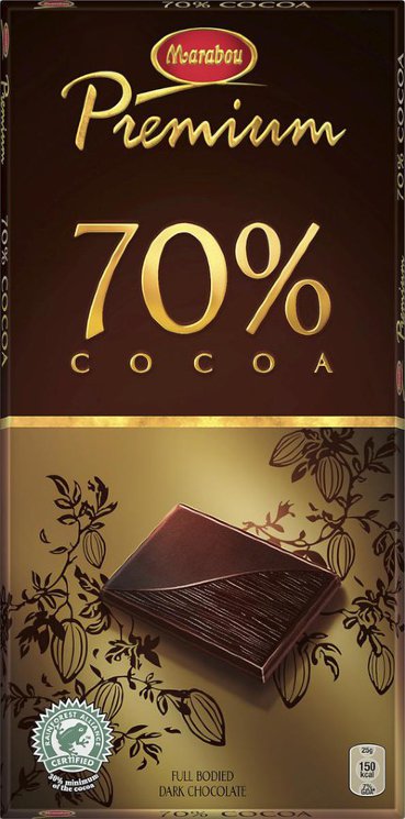 Шоколад Marabou Premium 70% Cocoa, 100 гр.