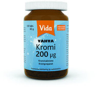 Хром 200 мкг для нормализации сахара Vida Vahva Kromi 200 µg, 120 табл.