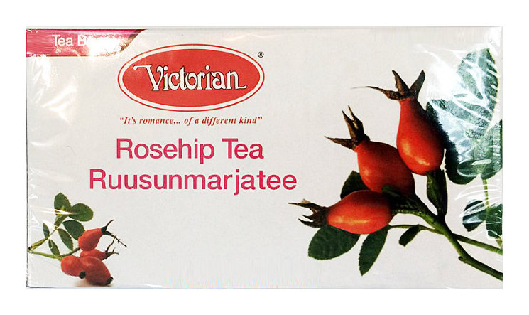 Чай черный Victorian Rosehip tea, с шиповником, 100 пак.