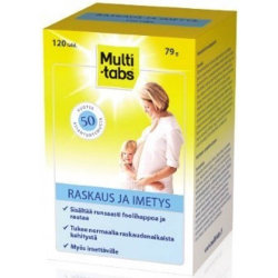 Multi-tabs Raskaus ja Imetys комплекс для беременных и кормящих женщин, 120 таб.