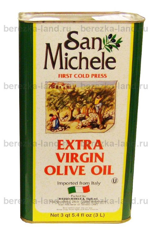 Масло оливковое San Michele Extra Virgin Olive Oil, 3л. 