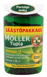 Рыбий жир Moller Omega-3 Tupla, 150 шт. 