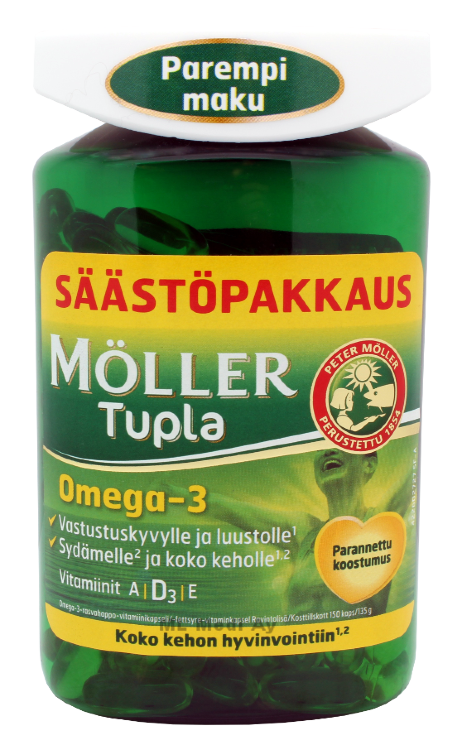 Рыбий жир Moller Omega-3 Tupla, 150 шт. 