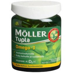 Рыбий жир Moller Omega-3 Tupla, 100 шт.