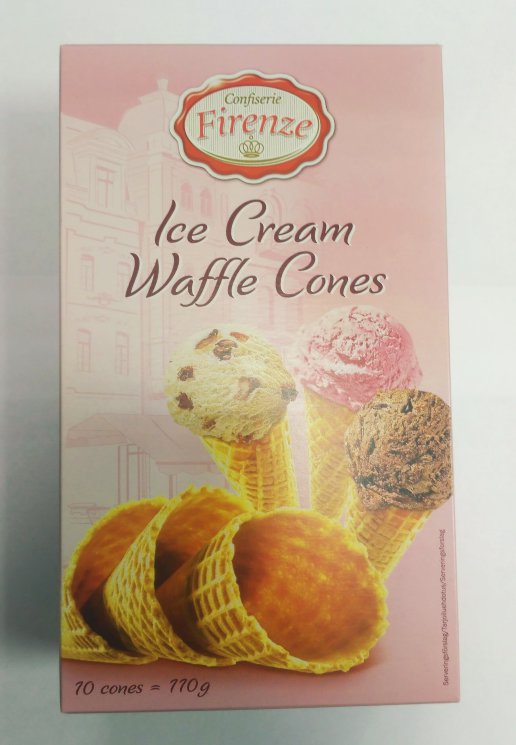 Трубочки вафельные Firenze Ice Cream waffle, 10 шт.