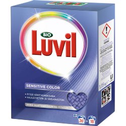 Порошок для стирки цв.белья Bio Luvil Sensitive Color, 1.35 кг.