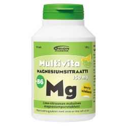 Витамины Multivita Magnesium Citrate + B6, 150 mg, 90 шт.