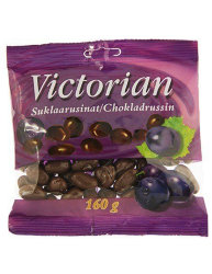 Изюм в шоколаде Victorian Suklaarusinat, 130 гр.