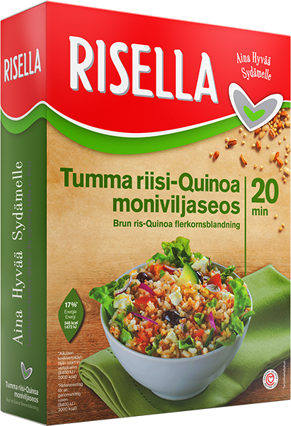 Risella Tumma Riisi Quinoa Moniviljaseos, рис и зерна, 800 гр.