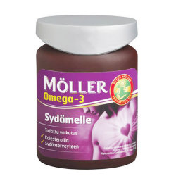 Витамины Moller Omega- 3 Sydamelle для сердца, 76 шт.