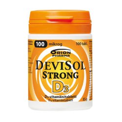 Витамины Д3 Devisol Strong D3, 100 mkg, 100 таб.