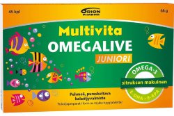Витамины Multivita Omegalive Juniori с витамином D, 45 шт.