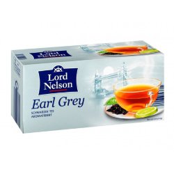 Чай черный Lord Nelson earl grey, бергамот и лимон, 25 пак.