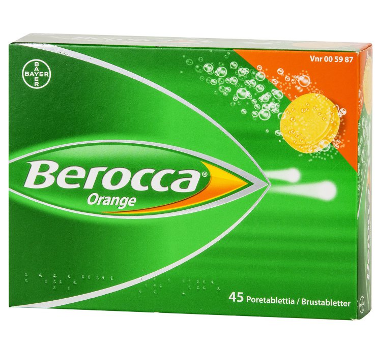 Поливитамины Bayer Berocca orange с 11 лет, 45 шт