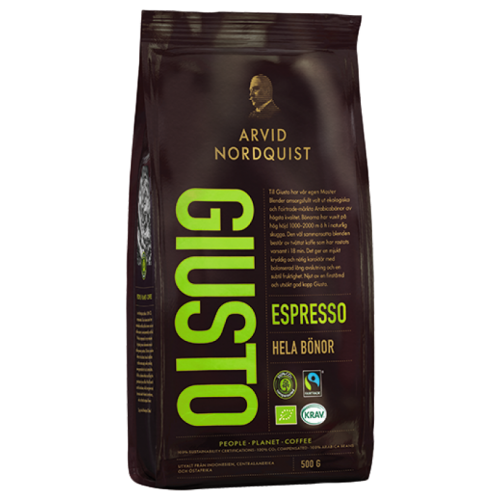 Кофе в зернах Arvid Nordquist GIUSTO Espresso, 500 гр.