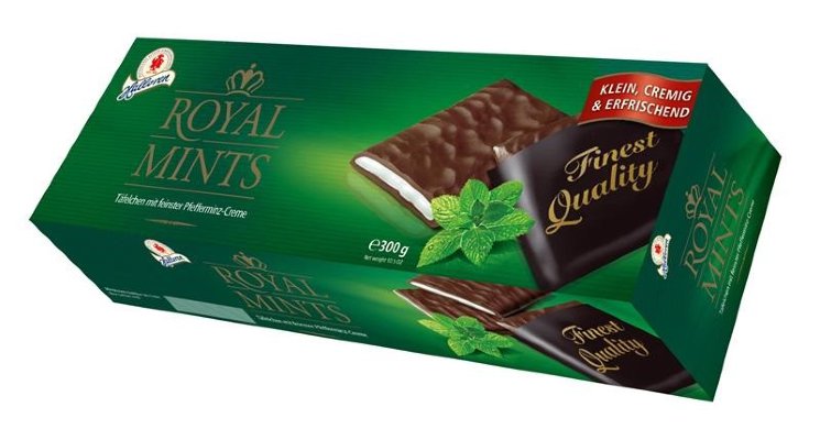 Шоколад с ментолом Royal Mints, 200 гр.