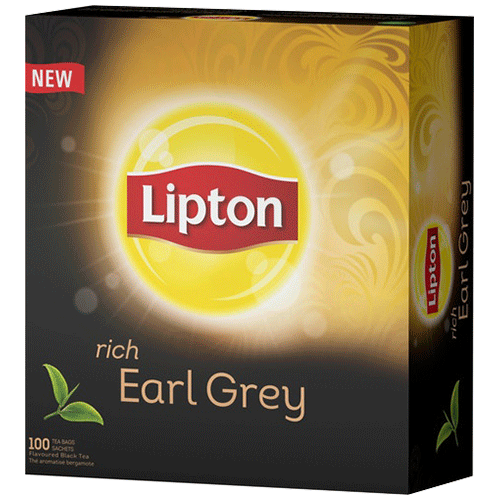 Чай черный Lipton Rich Earl Grey, с бергамотом, 100 пак.