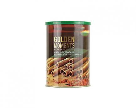 Вафли ореховые Golden Moments Hazelnut, 400 гр.