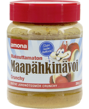 Арахисовое масло Amona makeuttamaton Maapahkinavoi crunchy, 350 гр.