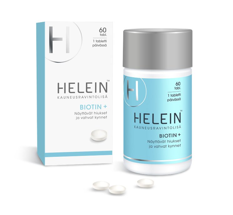 Helein Biotin+, для роста волос, ногтей, 60 табл.