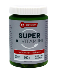 Витамин А, Bioteekin Super A-Vitamiini, 50 капс