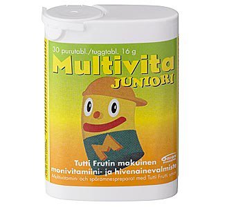 Поливитамины Multivita Junior Tutti Frutti, 30 табл.