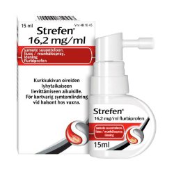 Strefen 16,2 mg/ml, Стрефен от боли в горле, 15 мл.