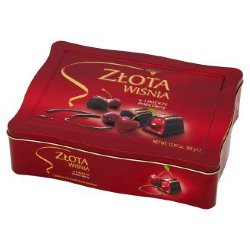 Конфеты шоколадные с вишневым ликером Zlata Wisnia, 365 гр.
