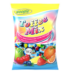 Конфеты ассорти Woogie toffee mix, фруктовые, 250гр