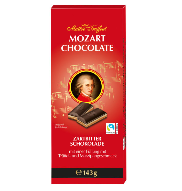 Шоколад темный с марципаном Mozart dark chocolate, 143гр