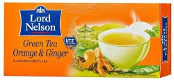 Чай зеленый (апельсин и имбирь) Lord Nelson green Tea Orange & Ginger, 25 пак
