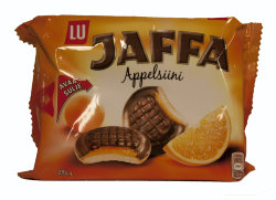 Печенье c апельсиновым желе Fazer Jaffa Appelsiini, 294 гр.