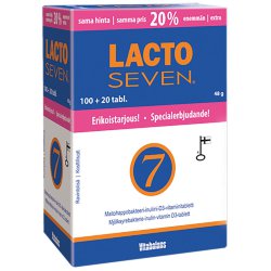 Lactoseven молочнокислые бактерии, 120 таб.
