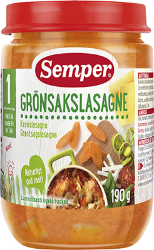Semper Gronsakslasagne лазанья овощная, с 1 года, 190 гр.