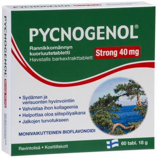 Pycnogenol Strong 40mg (Пикногенол) экстракт коры приморской сосны, 60 табл.